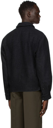 Lemaire Black Boxy Overshirt Jacket