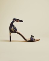 ted baker floral printed platform block heeled sandals