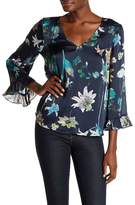 Thumbnail for your product : Willow & Clay Floral Ruffle Cuff Top