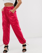 Thumbnail for your product : ASOS DESIGN petite pocket detail utility trousers
