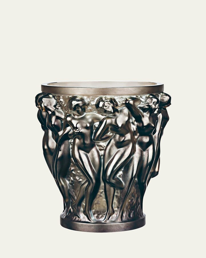Lalique Bacchantes Small Bronze Vase