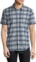 Thumbnail for your product : John Varvatos Men's Plaid Short-Sleeve Sport Shirt