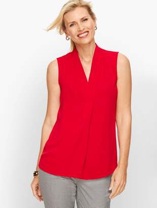 Talbots Faux Wrap Shell - Solid