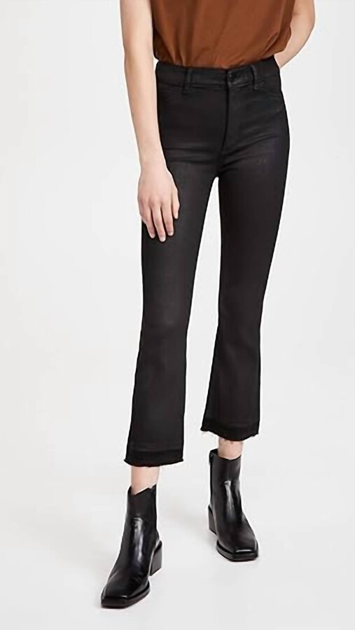 DL1961 - Women's Bridget Boot: High Rise Instasculpt Crop In Black Coated