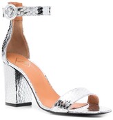 Thumbnail for your product : Paul Warmer Block-Heel Metallic Sandals