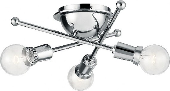 Kichler KichlerLightingArmstrong3-LightFlushMountinChrome