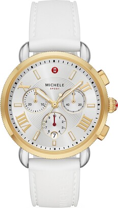 Michele Sport Sail Two-Tone Stainless Steel & Silicone Chronograph Watch