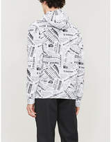 Thumbnail for your product : Sandro Newspaper-print cotton-jersey hoody