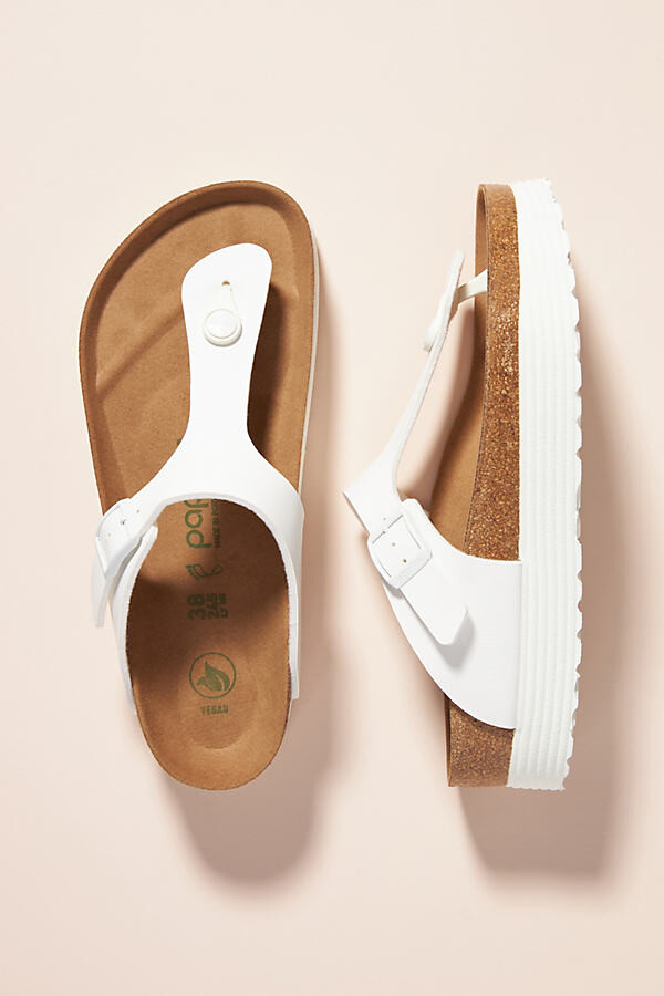 Birkenstock Papillio by Gizeh Vegan Platform Sandals White - ShopStyle