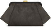 Thumbnail for your product : Zac Posen Angled Calf Hair Clutch Bag, Shale