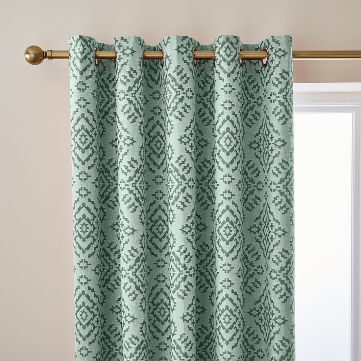 Dunelm Azira Lilypad Blackout Eyelet Curtains Lilypad ShopStyle