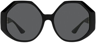 Versace Greca Detailed Sunglasses