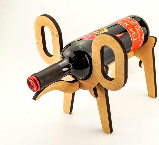 Wine Bottle Holder in The Form Of Elephant Rack Holder Stand For Bottles Stand Bottle Carrier Accessories