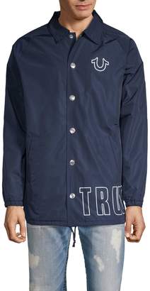 True Religion Wrap Logo Coach Jacket