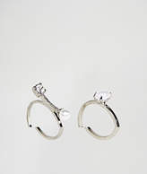 Thumbnail for your product : ASOS Pack Of 2 Pearl Rings