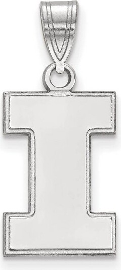Black Bow Jewelry Co. BlackBowJewelrySterlingSilverIllinoisFightingIlliniNCAAMediumLogoPendant