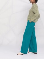 Thumbnail for your product : Forte Forte Crossover Open-Knit Jumper