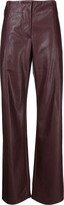Thumbnail for your product : ANOUKI Faux-Leather Wide-Leg Pants