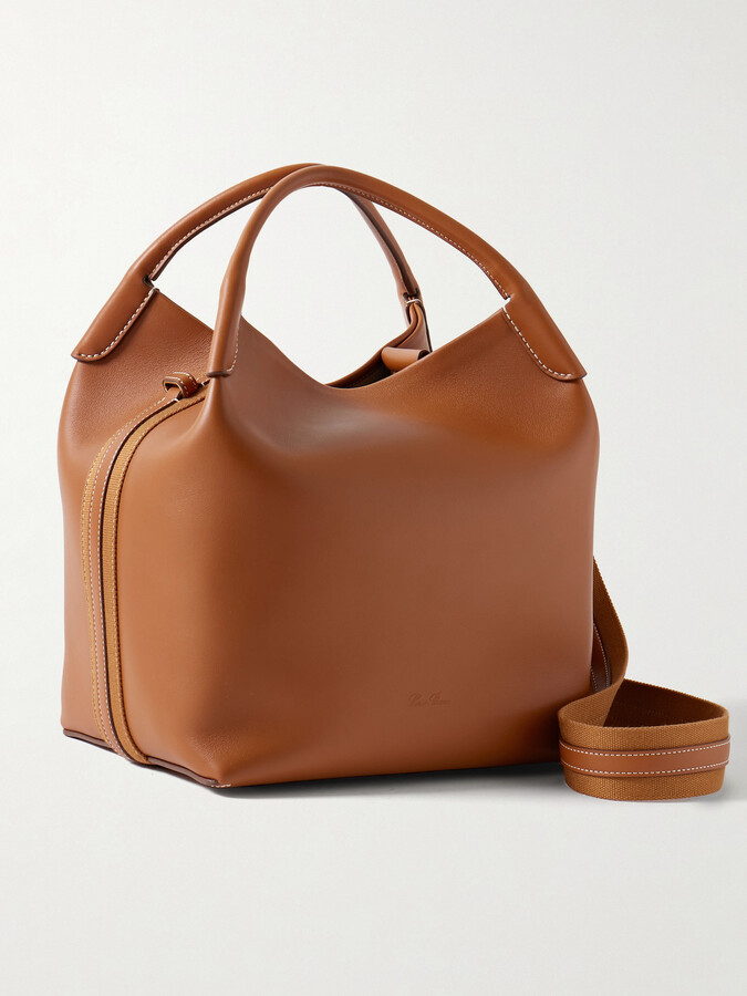 Loro Piana Bale Large Leather Bag - Brown