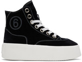 Thumbnail for your product : MM6 MAISON MARGIELA Black Suede 6 Sneakers