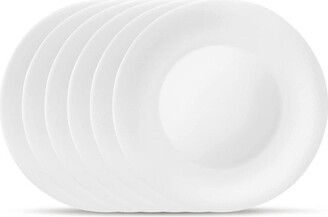 Bormioli Rocco 6-piece White Moon 9 Inch Pasta Bowls Tempered Opal Glass  Dishes, Dishwasher & Microwave Safe, Made In Spain : Target