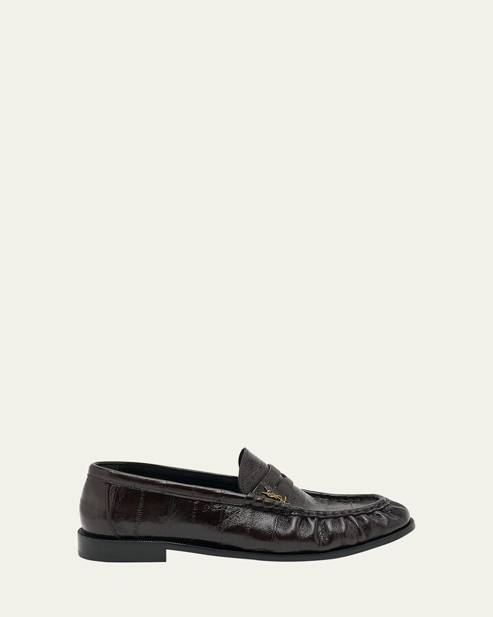 Saint Laurent Le Leather Penny Loafers