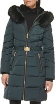 Thumbnail for your product : GUESS Faux Fur Trim Hooded Puffer Coat