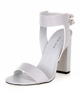 Thumbnail for your product : New Look Grey Double Buckle Ankle Strap Block Heels