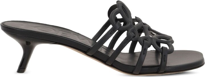LOEWE PAULA'S IBIZA Petal Anagram Leather Sandals