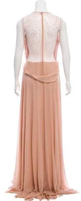 Jenny Packham Embellished Silk Gown w/ Tags