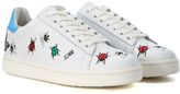 Thumbnail for your product : Moa Sneaker In Pelle Bianca Con Pattern Insetti