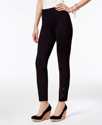 Thalia Sodi Lace-Trim Pull-On Pants, Created for Macy's