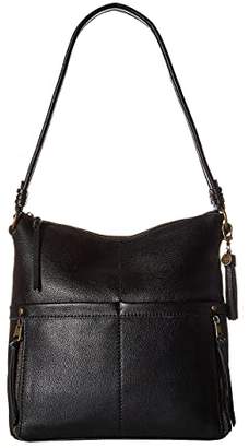 The Sak Suri Zip Top Bucket Collective (Black) Handbags