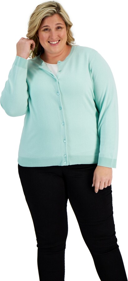 Karen Scott Women's Plus Size Embellished Velour Hoodie Select size/color 