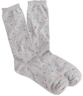 Thumbnail for your product : J.Crew Marled-dot trouser socks