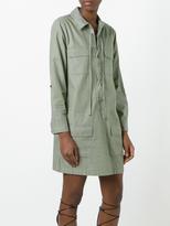 Thumbnail for your product : Equipment lace-up neck shirt dress