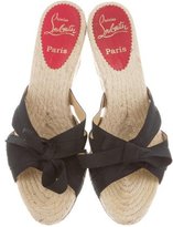 Thumbnail for your product : Christian Louboutin Bow Espadrille Wedges