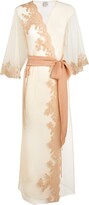 Tulle Lace-Trim Robe 