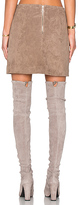 Thumbnail for your product : Blank NYC Suede Skirt in Taupe