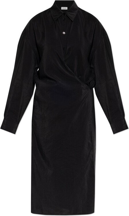 Lemaire Straight Collar Twisted Dress