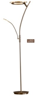floor lamp with side reading light