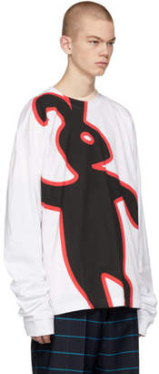 Marni Dance Bunny White Bunny Long Sleeve T-Shirt