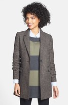Thumbnail for your product : Laundry by Shelli Segal Tweed Single Breasted Reefer Coat
