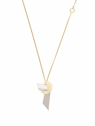 Leda Madera Meryl two-tone necklace