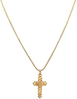 Thumbnail for your product : Stephanie Windsor Victorian 18K Yellow Gold & Diamond Cross Necklace