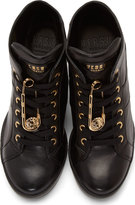 Thumbnail for your product : Versus Black Leather Wedge Sneakers