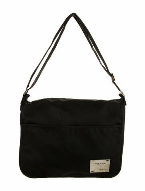 Fendi Vintage Nylon Messenger Bag Black ShopStyle