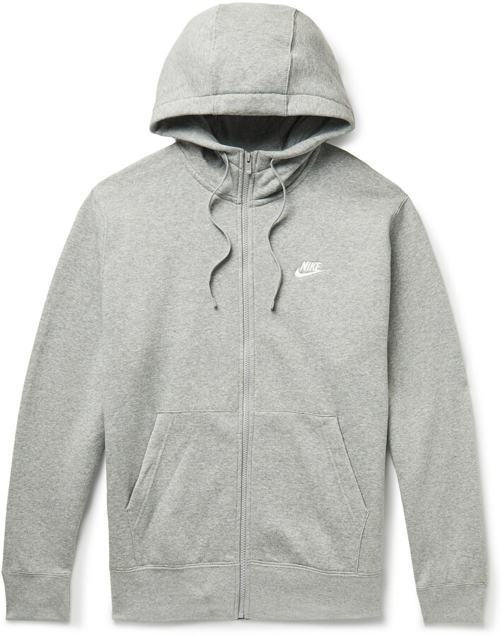 gray nike zip up