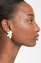 Thumbnail for your product : Anne Klein Fan Cluster Clip Earrings