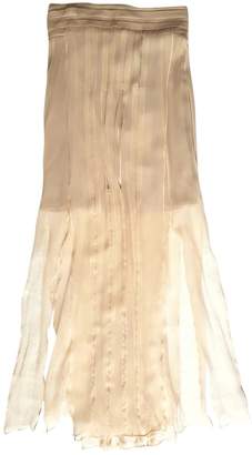 Sophia Kokosalaki Beige Silk Skirt for Women